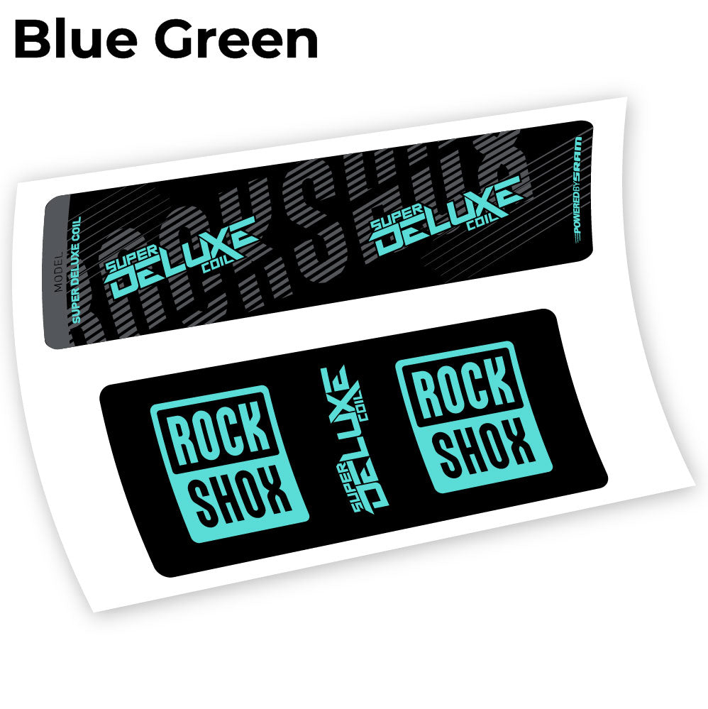 Stickers Rock Shox Deluxe Coil 2018 compatibles Autocollants amortisseur VTT