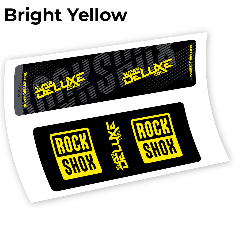 Stickers Rock Shox Deluxe Coil 2018 compatibles Autocollants amortisseur VTT