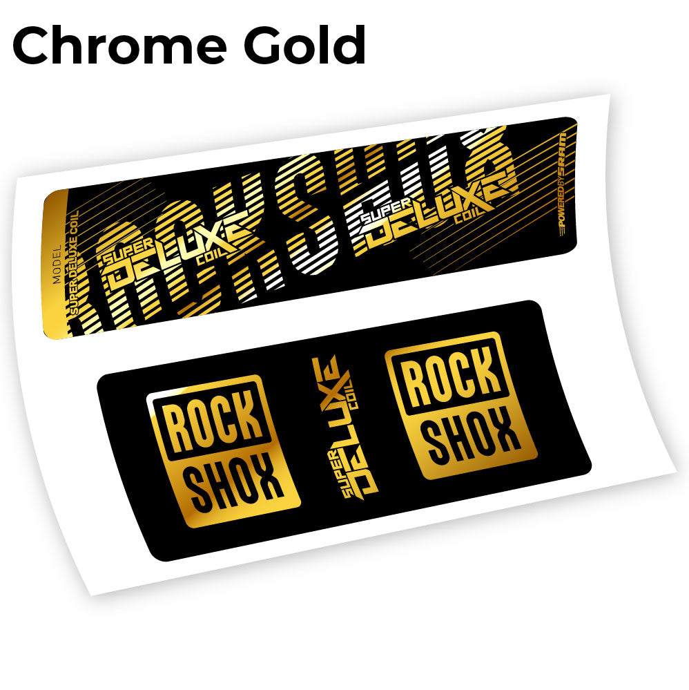 Stickers Rock Shox Deluxe Coil 2018 compatibles Autocollants amortisseur VTT