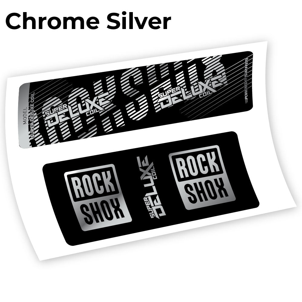 Stickers Rock Shox Deluxe Coil 2018 compatibles Autocollants amortisseur VTT