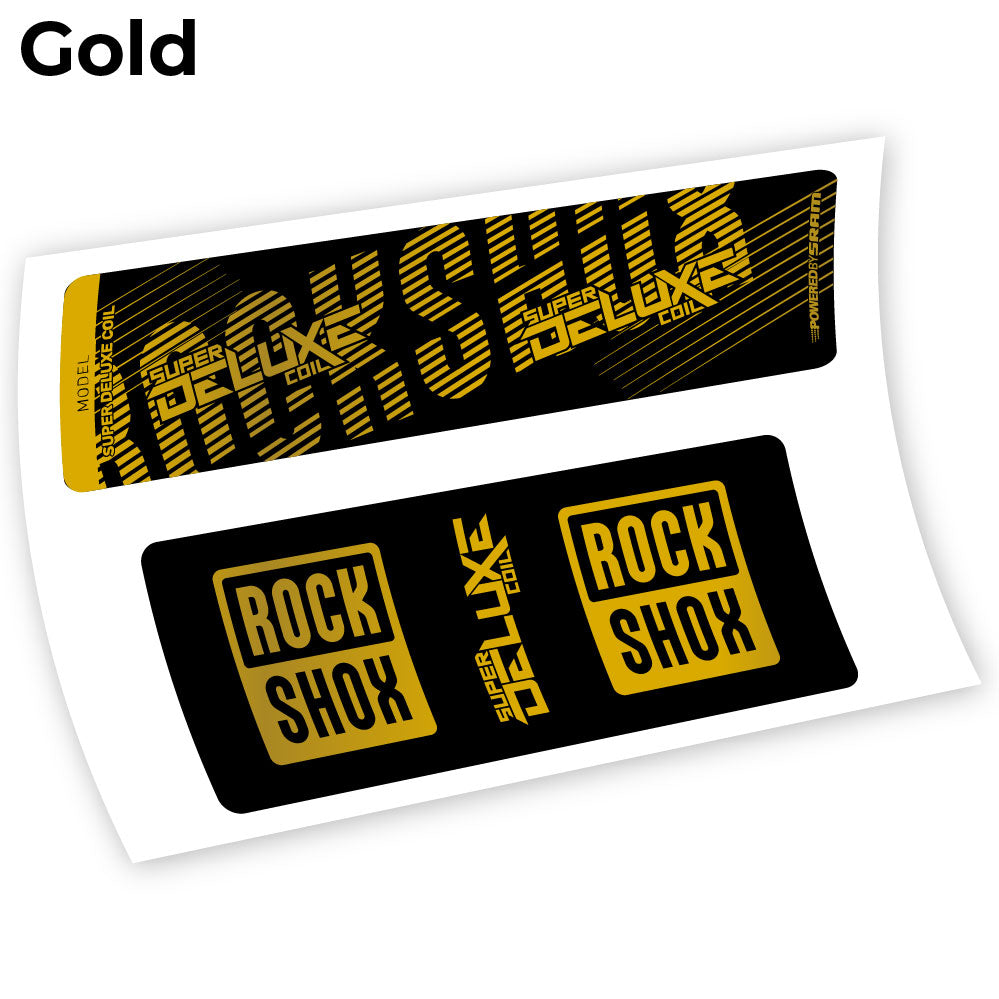 Stickers Rock Shox Deluxe Coil 2018 compatibles Autocollants amortisseur VTT