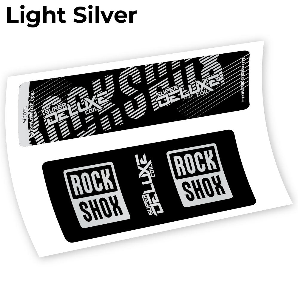 Stickers Rock Shox Deluxe Coil 2018 compatibles Autocollants amortisseur VTT
