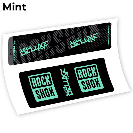 Stickers Rock Shox Deluxe Coil 2018 compatibles Autocollants amortisseur VTT