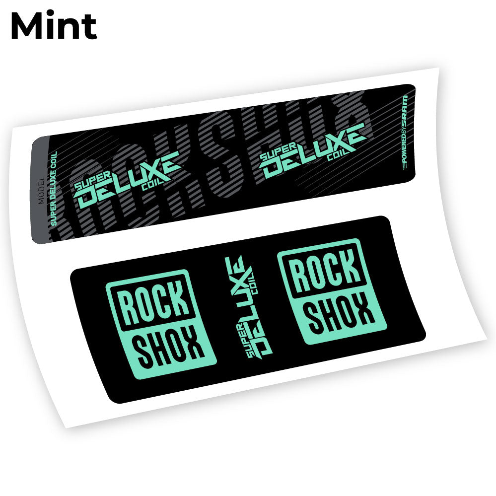 Stickers Rock Shox Deluxe Coil 2018 compatibles Autocollants amortisseur VTT