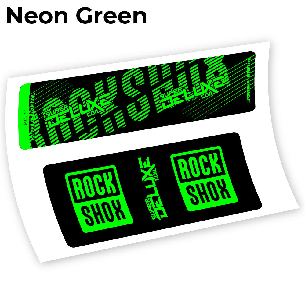 Stickers Rock Shox Deluxe Coil 2018 compatibles Autocollants amortisseur VTT