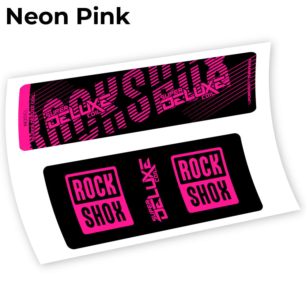 Stickers Rock Shox Deluxe Coil 2018 compatibles Autocollants amortisseur VTT