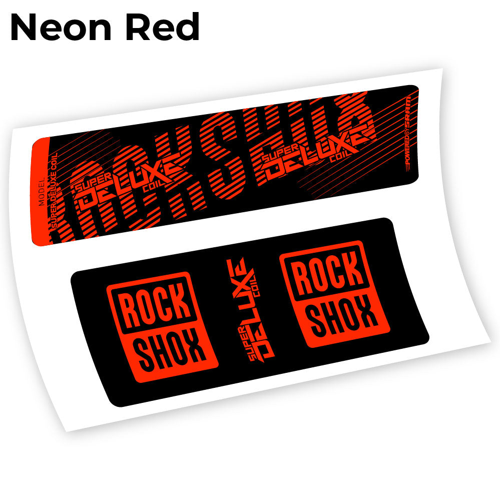 Stickers Rock Shox Deluxe Coil 2018 compatibles Autocollants amortisseur VTT