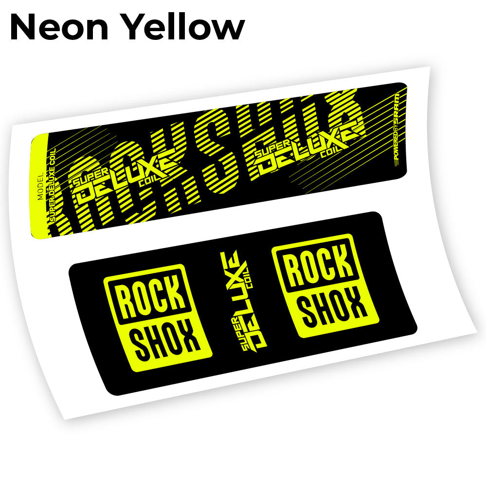Stickers Rock Shox Deluxe Coil 2018 compatibles Autocollants amortisseur VTT