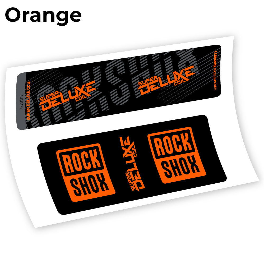 Stickers Rock Shox Deluxe Coil 2018 compatibles Autocollants amortisseur VTT