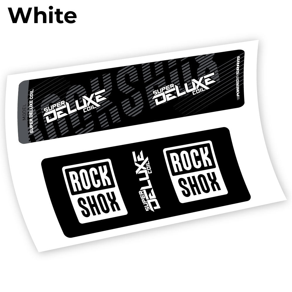 Stickers Rock Shox Deluxe Coil 2018 compatibles Autocollants amortisseur VTT