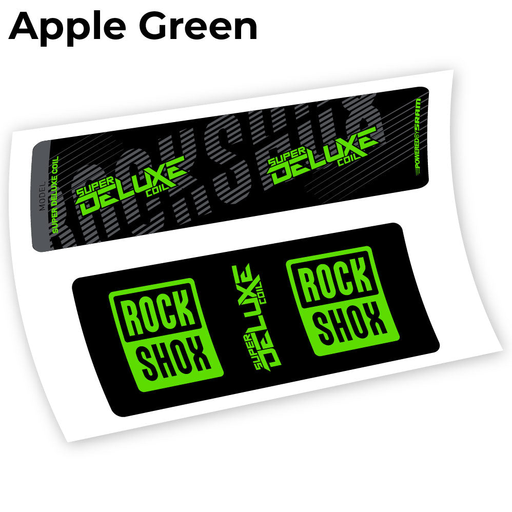 Stickers Rock Shox Deluxe Coil 2018 compatibles Autocollants amortisseur VTT