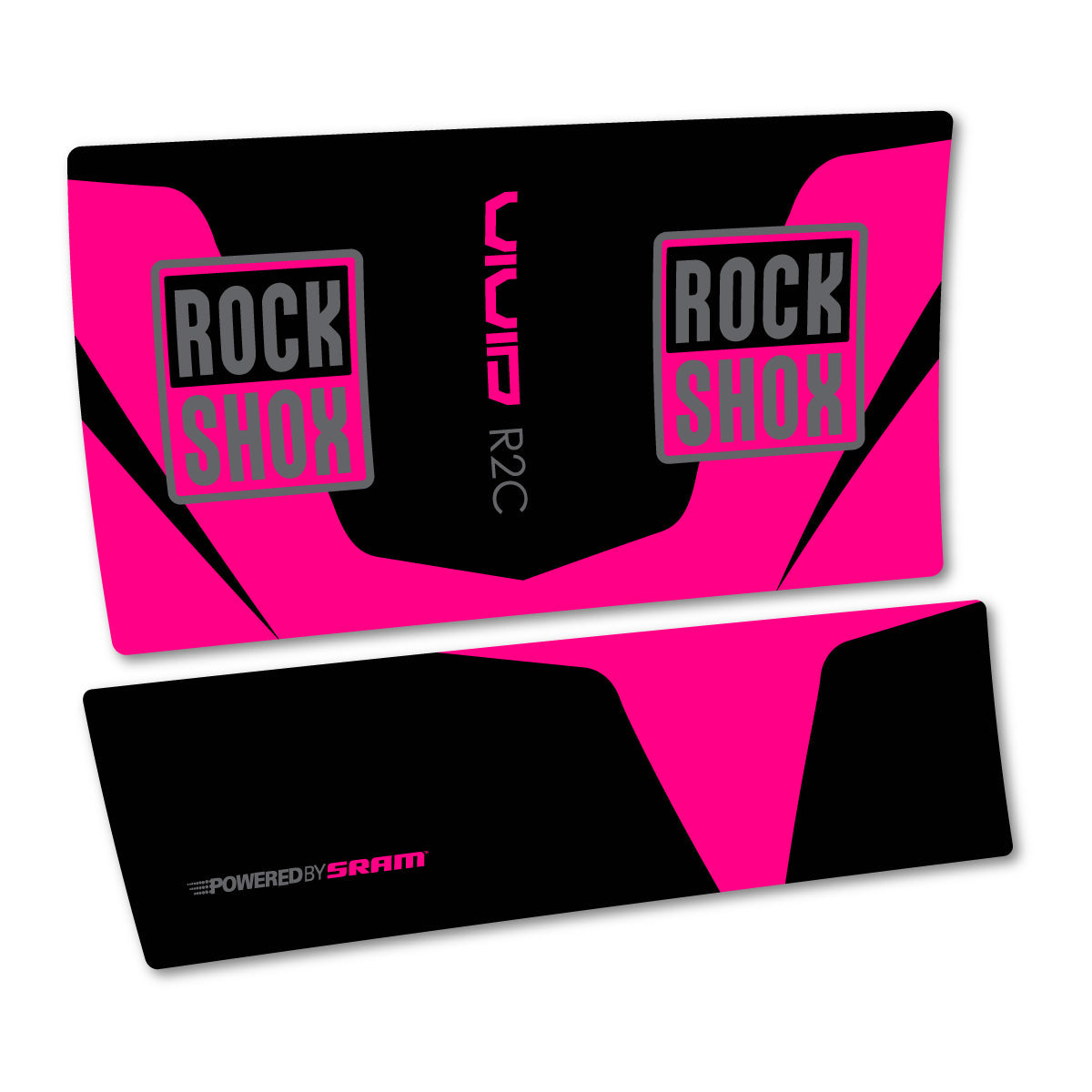 Fuchsia decal for RockShox Vivid R2C 2015 rear shock – bike sticker vinyl