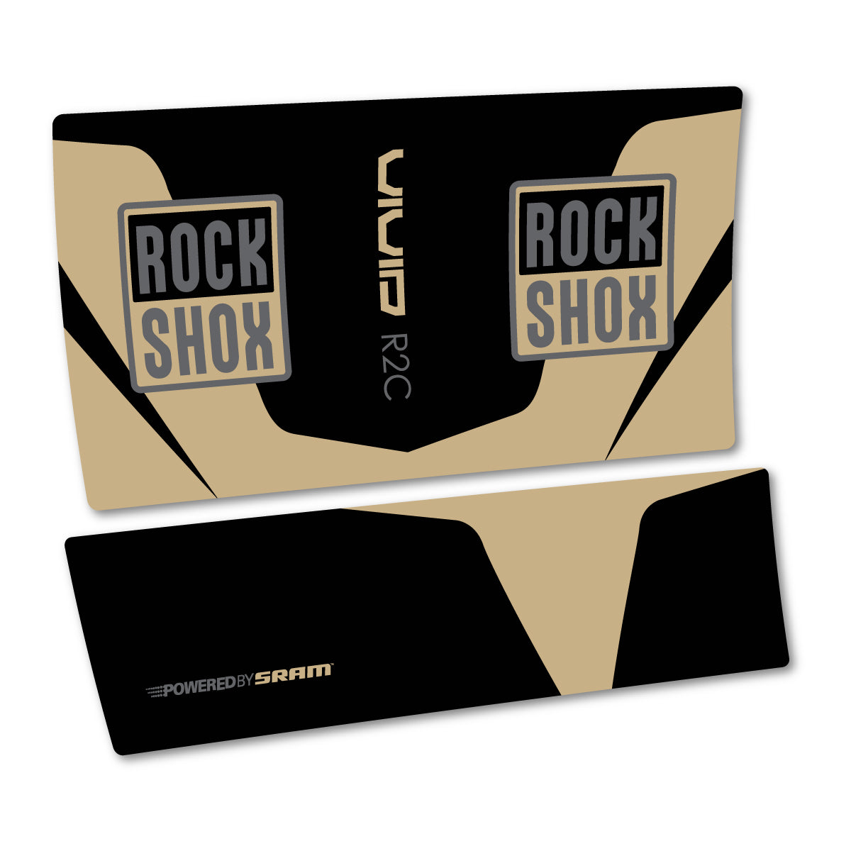 Sand decal for RockShox Vivid R2C 2015 rear shock – bike sticker vinyl