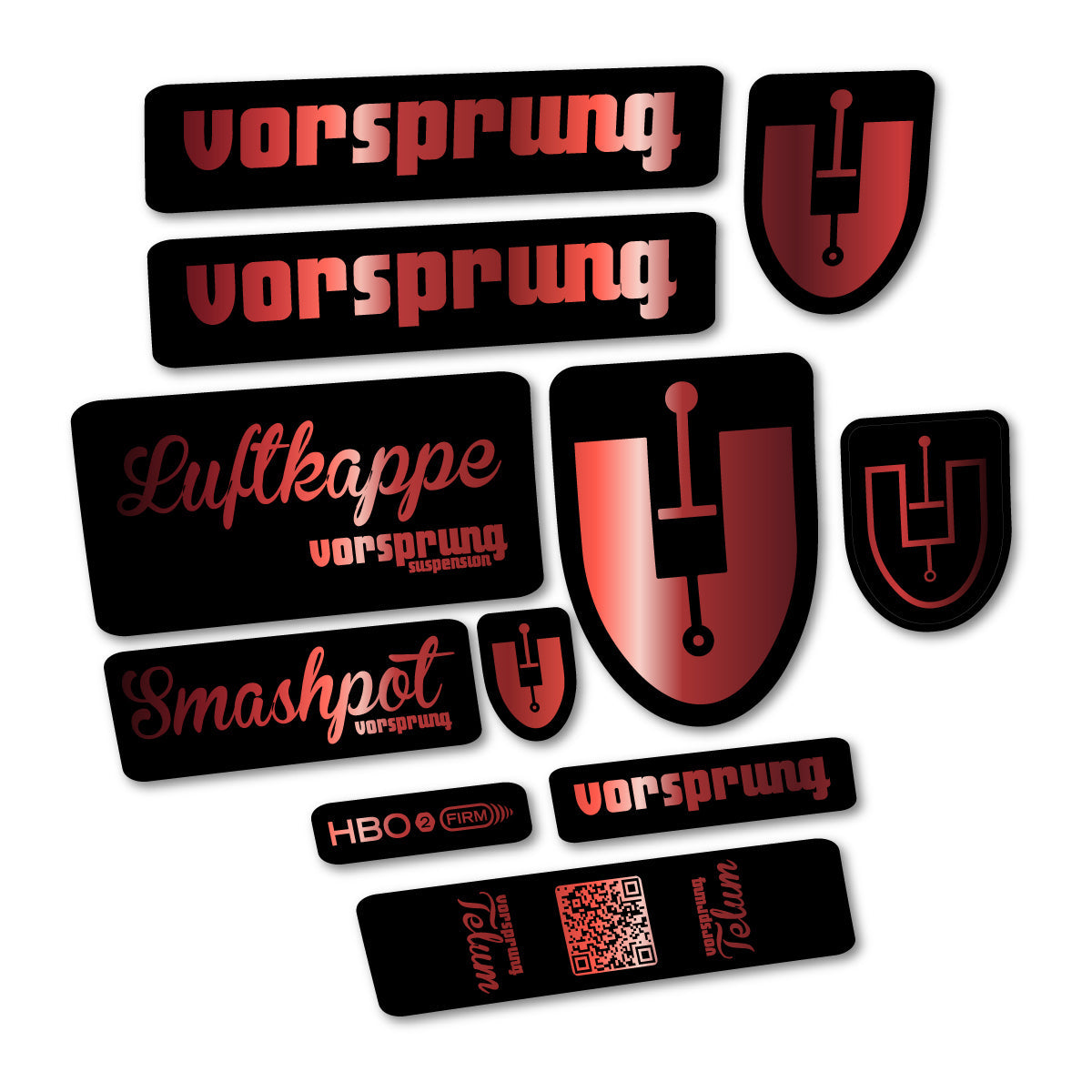 Copper decal for Vorsprung Smashpot fork – bike sticker vinyl