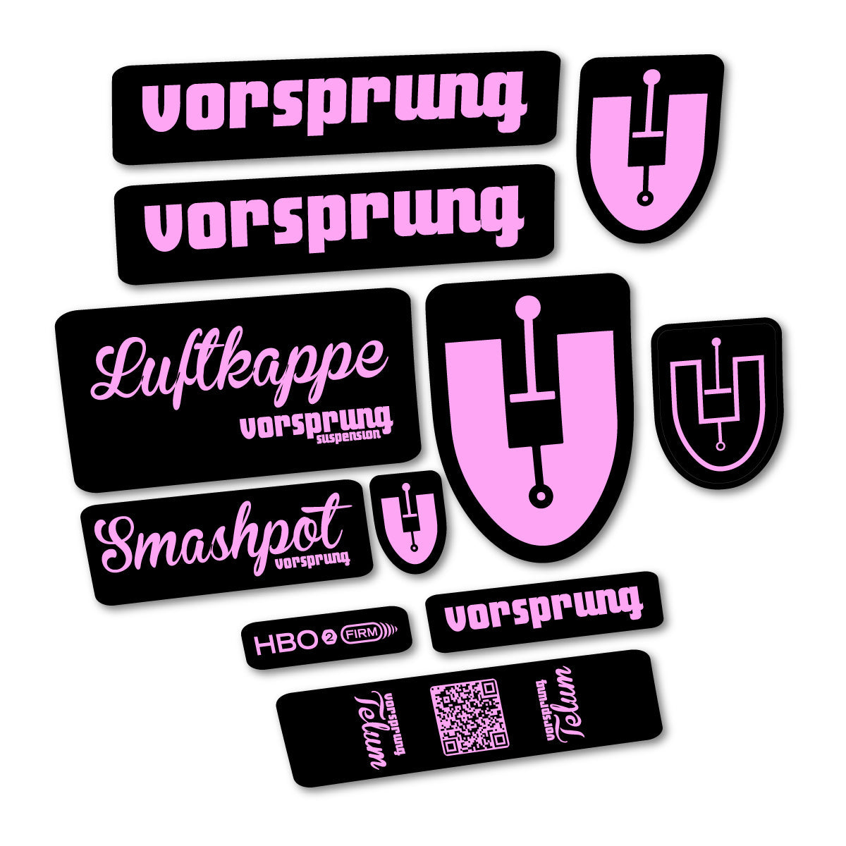 Light Lilac decal for Vorsprung Smashpot fork – bike sticker vinyl