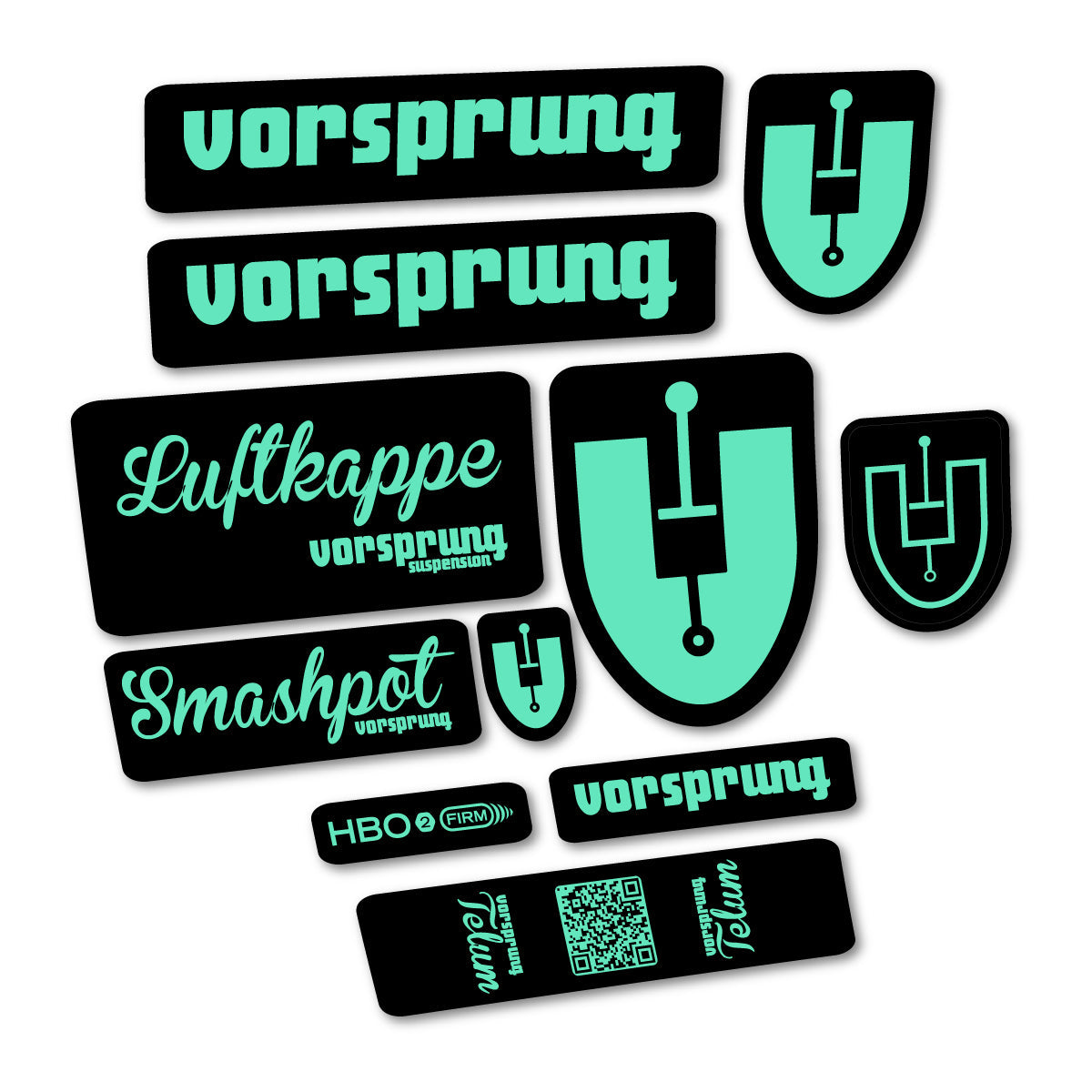 Mint decal for Vorsprung Smashpot fork – bike sticker vinyl
