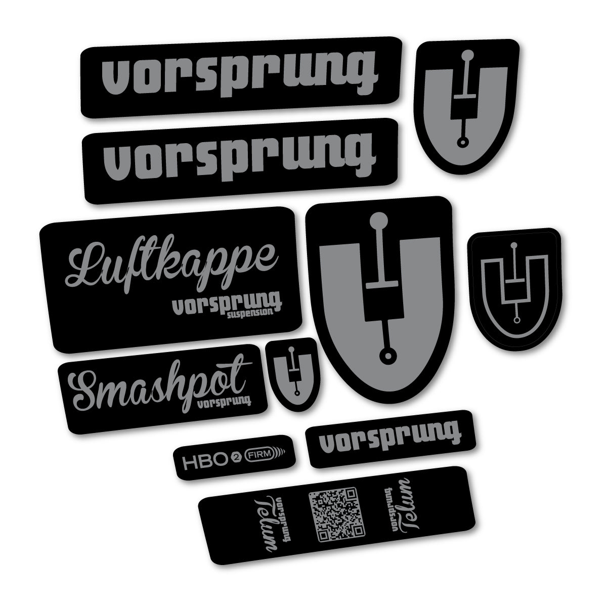 Traffic Grey decal for Vorsprung Smashpot fork – bike sticker vinyl