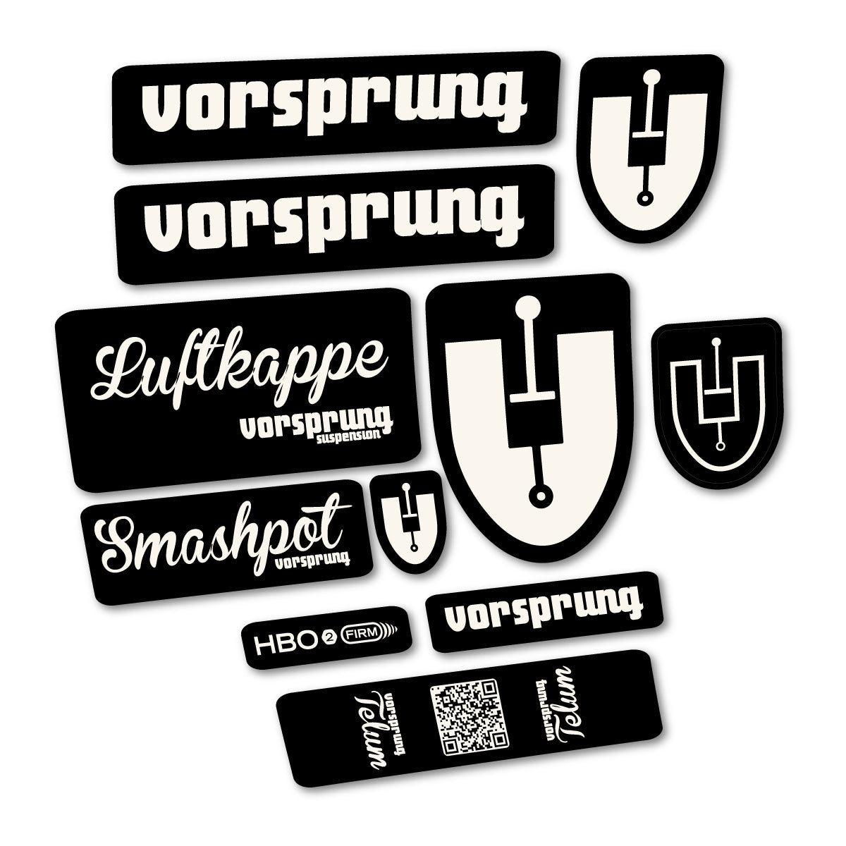 Bone White decal for Vorsprung Smashpot fork – bike sticker vinyl