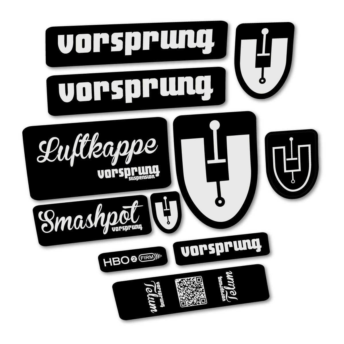 Pearl Grey decal for Vorsprung Smashpot fork – bike sticker vinyl