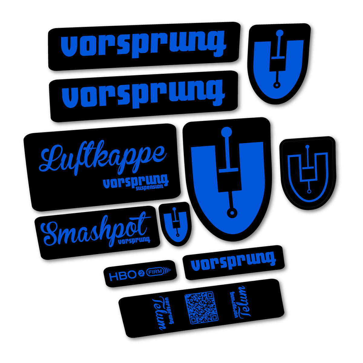 Sea Blue decal for Vorsprung Smashpot fork – bike sticker vinyl