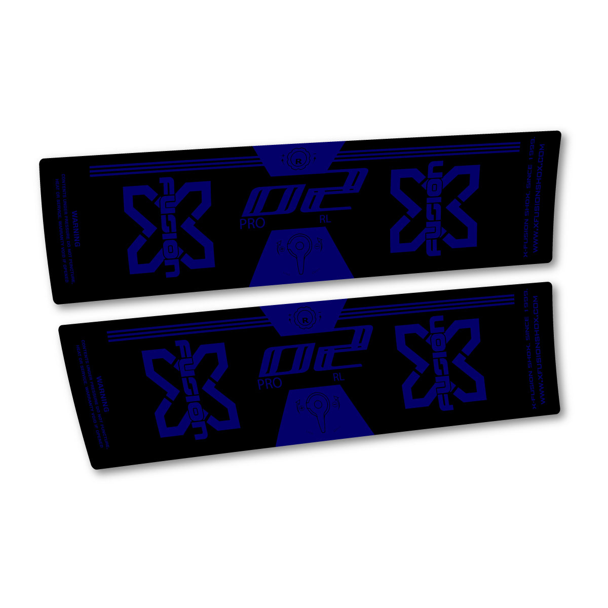 Stickers compatibles Xfusion 02 Pro RL 2018 pour amortisseur – autocollants vinyle - Bleu Scandinave