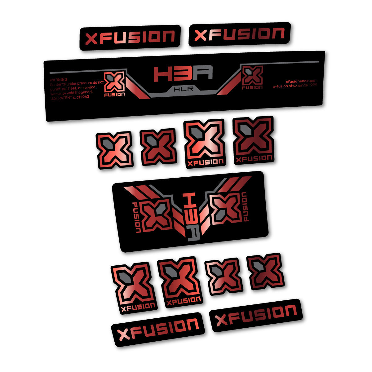 Copper decal for Xfusion H3A HLR 2026 rear shock – bike sticker vinyl