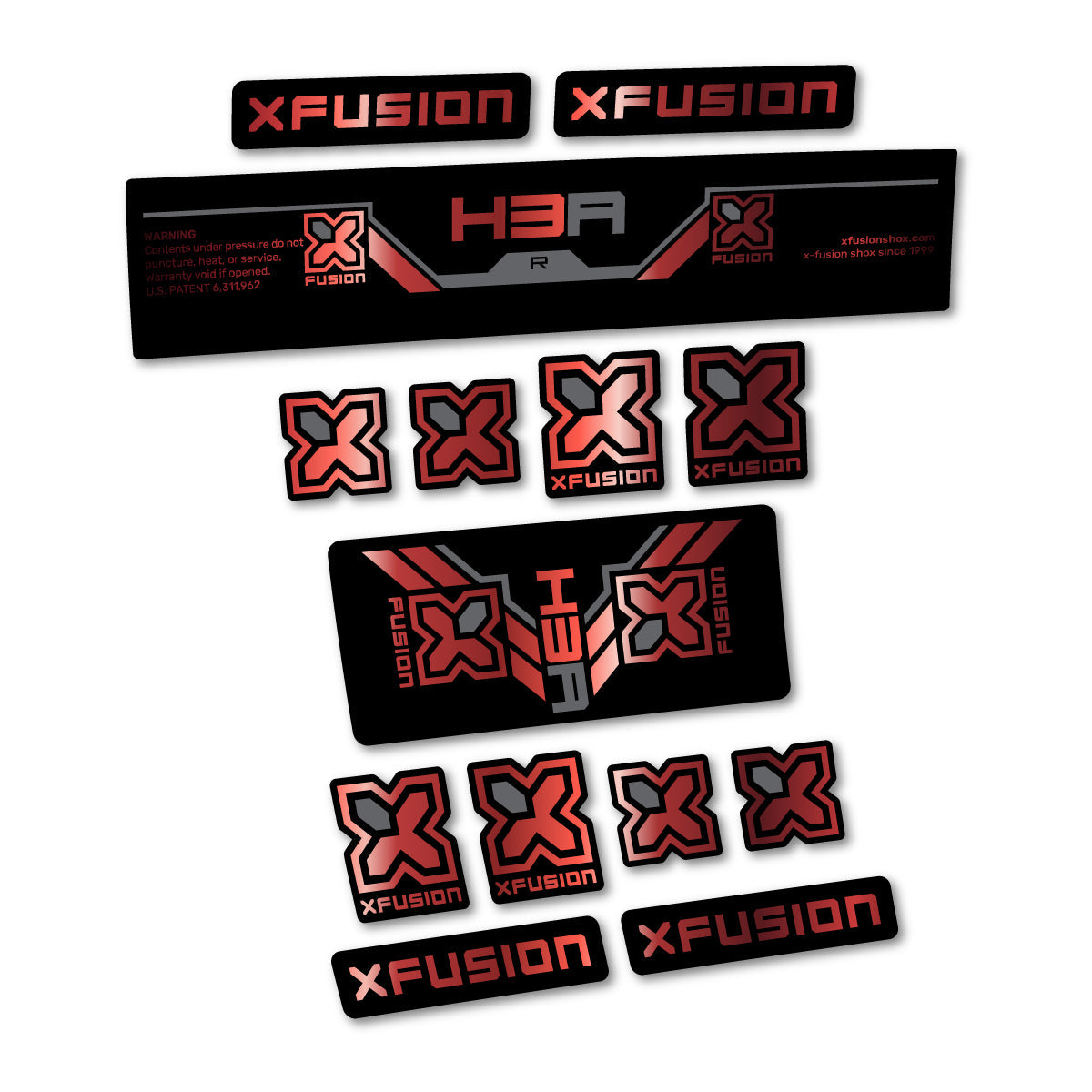 Copper decal for Xfusion H3A R 2026 rear shock – bike sticker vinyl