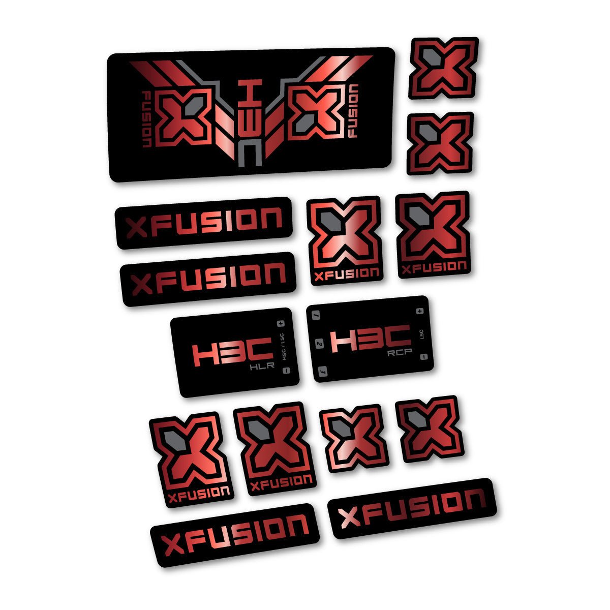 Copper decal for Xfusion H3C RCP HLR 2026 rear shock – bike sticker vinyl