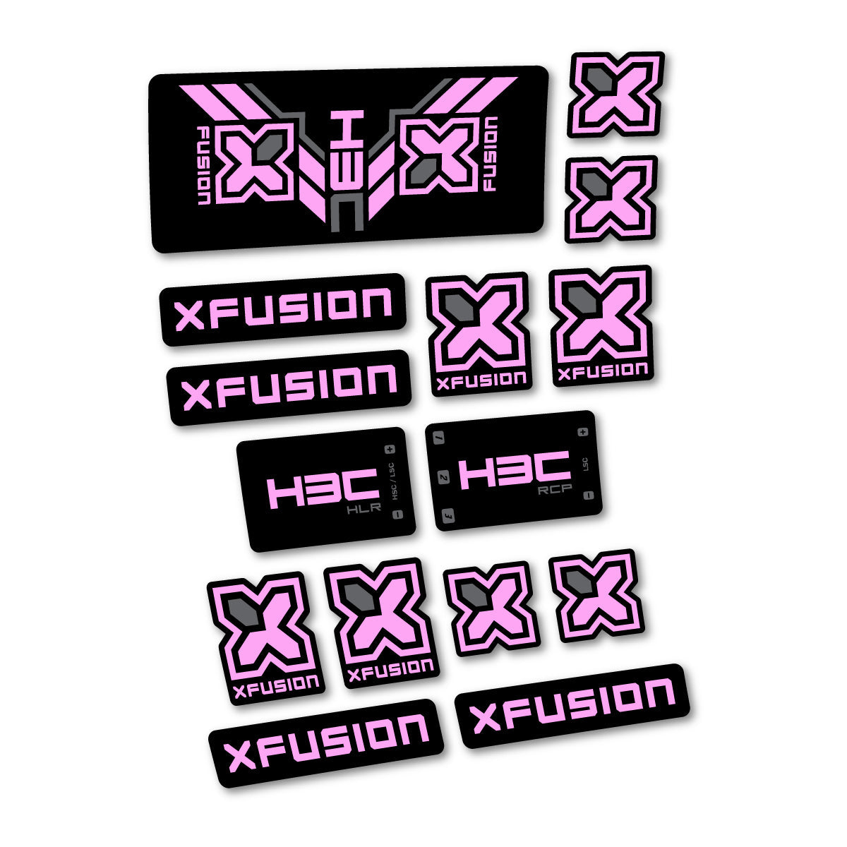 Light Lilac decal for Xfusion H3C RCP HLR 2026 rear shock – bike sticker vinyl