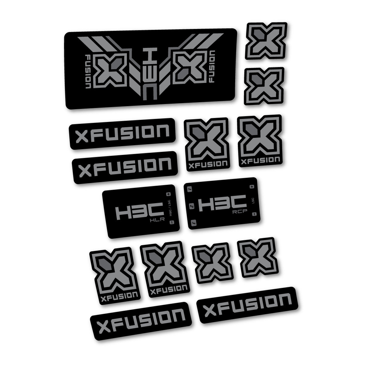 Traffic Grey decal for Xfusion H3C RCP HLR 2026 rear shock – bike sticker vinyl