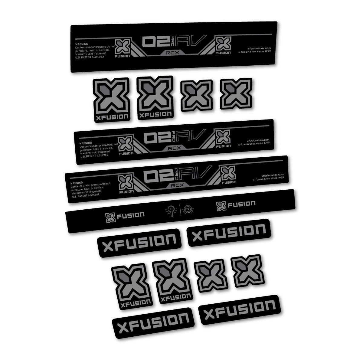 Traffic Grey decal for Xfusion O2 Pro RCX 2026 rear shock – bike sticker vinyl