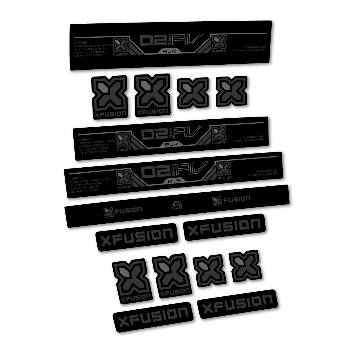 Very Dark Grey decal for Xfusion O2 Pro RLR 2026 rear shock – bike sticker vinyl