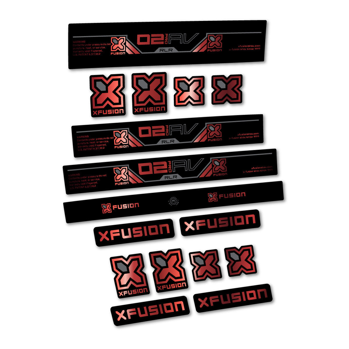 Copper decal for Xfusion O2 Pro RLR 2026 rear shock – bike sticker vinyl
