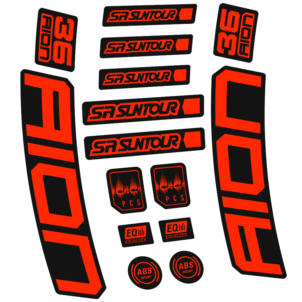 Stickers SR Suntour Aion 36 Boost White compatibles - Autocollants fourche VTT