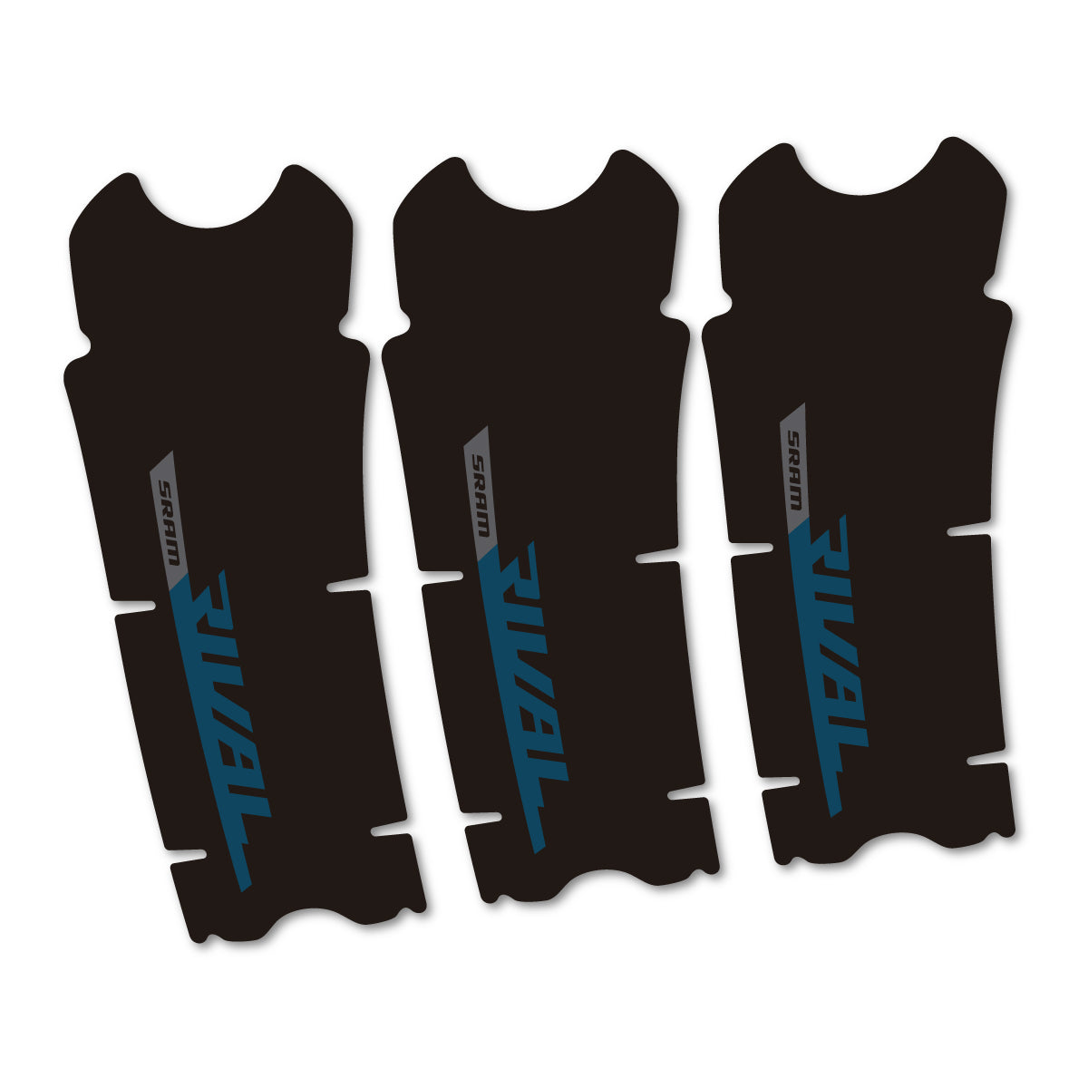 Stickers compatibles Sram Rival AXS DUB 12v pour pédalier – autocollants vinyle - Bleu Lac Foncé