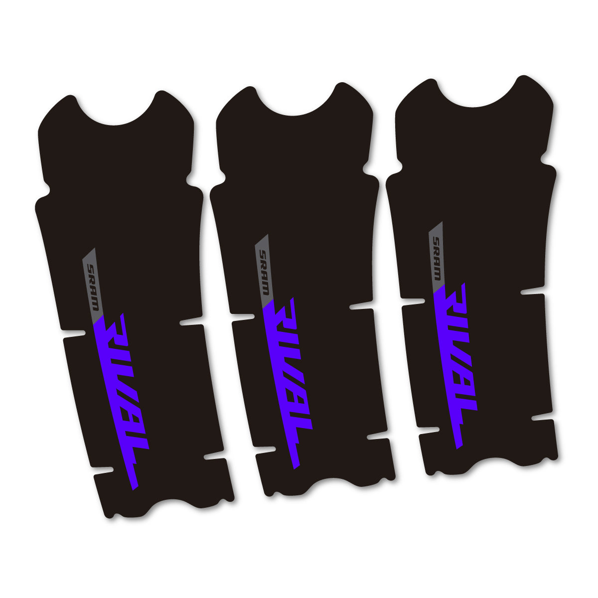 Stickers compatibles Sram Rival AXS DUB 12v pour pédalier – autocollants vinyle - Bleu Reflex