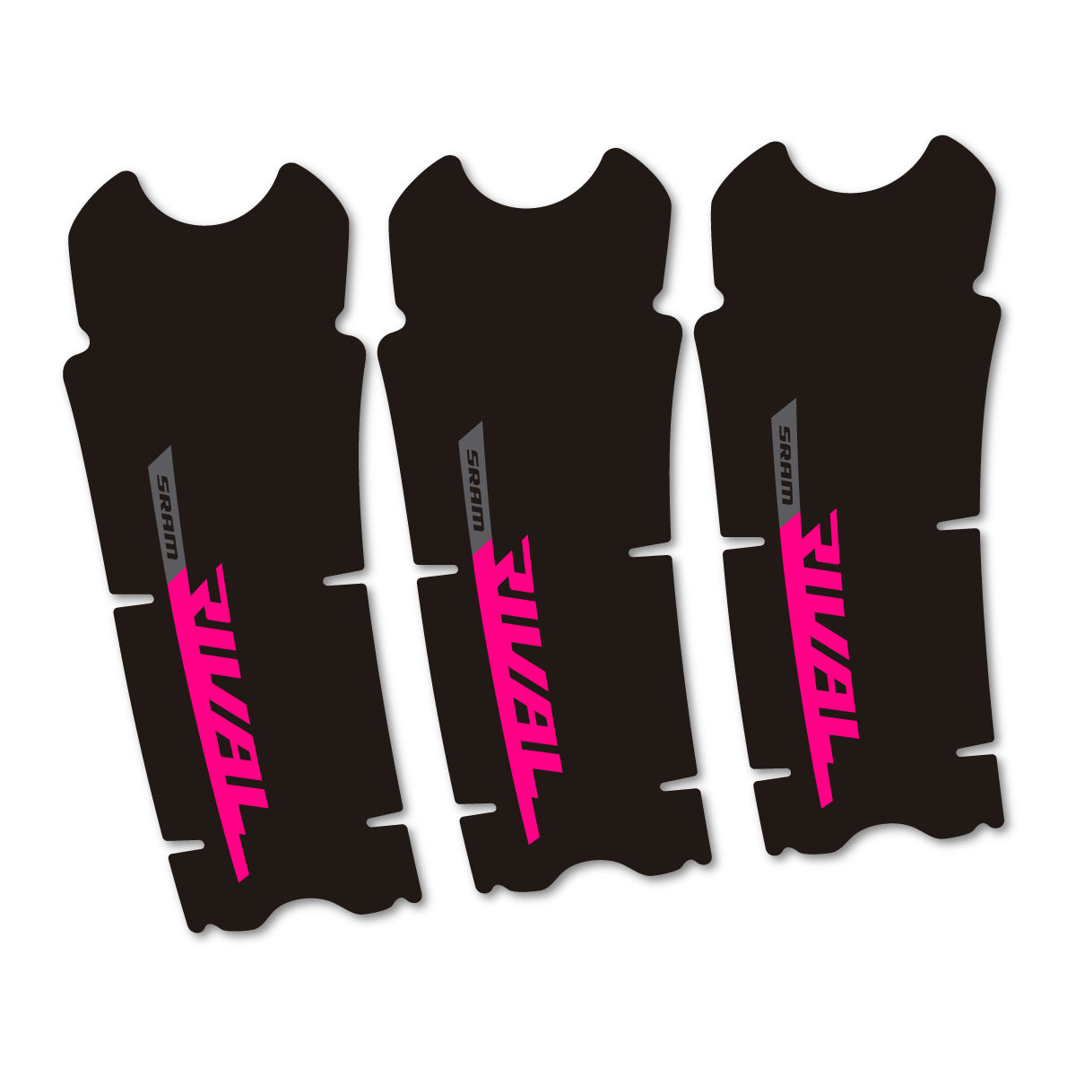 Stickers compatibles Sram Rival AXS DUB 12v pour pédalier – autocollants vinyle - Fuchsia