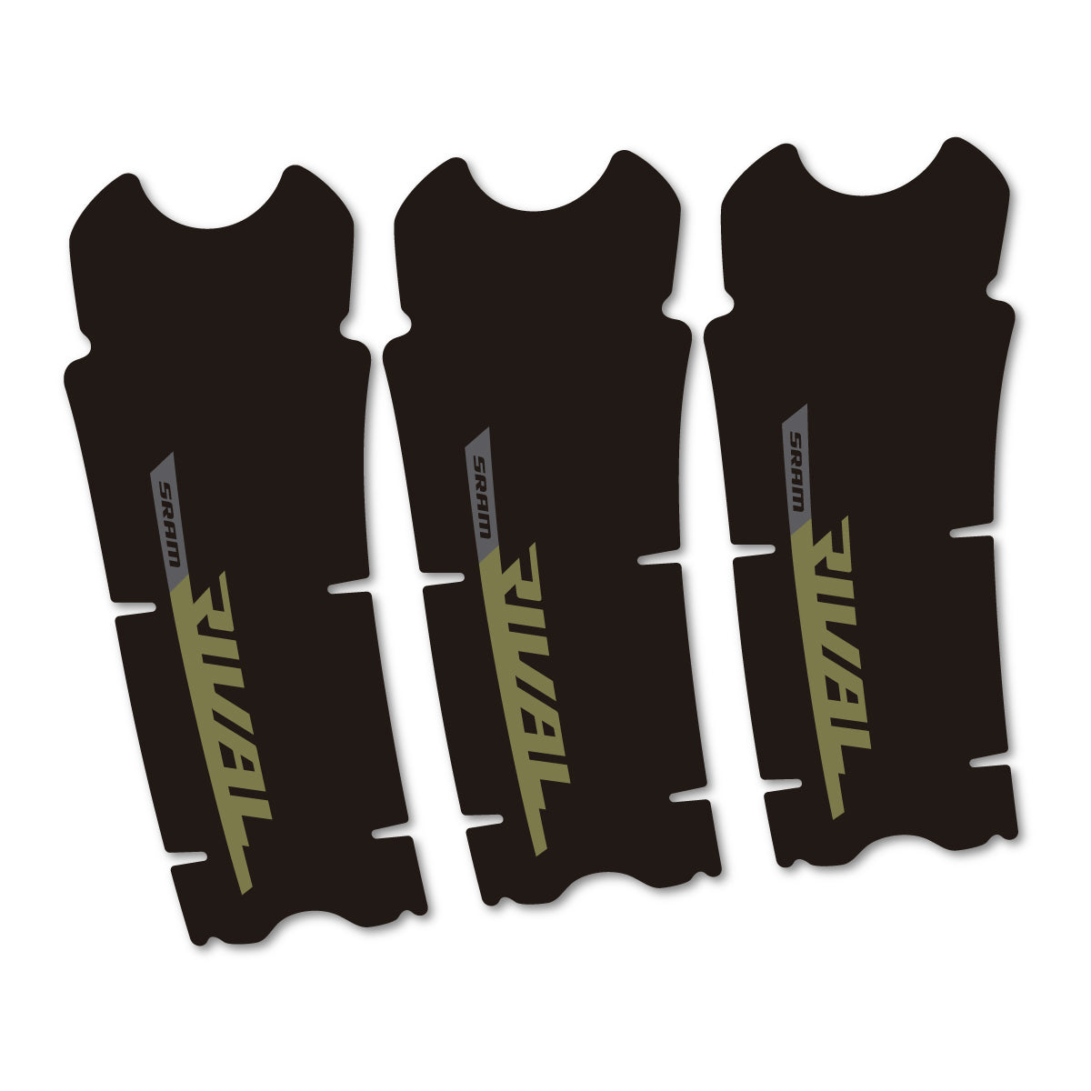 Stickers compatibles Sram Rival AXS DUB 12v pour pédalier – autocollants vinyle - Kaki
