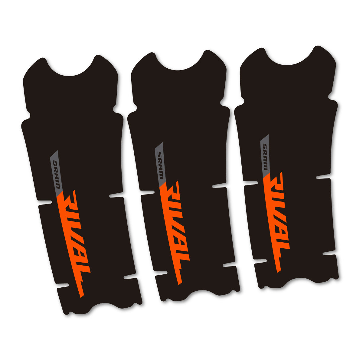 Stickers compatibles Sram Rival AXS DUB 12v pour pédalier – autocollants vinyle - Orange