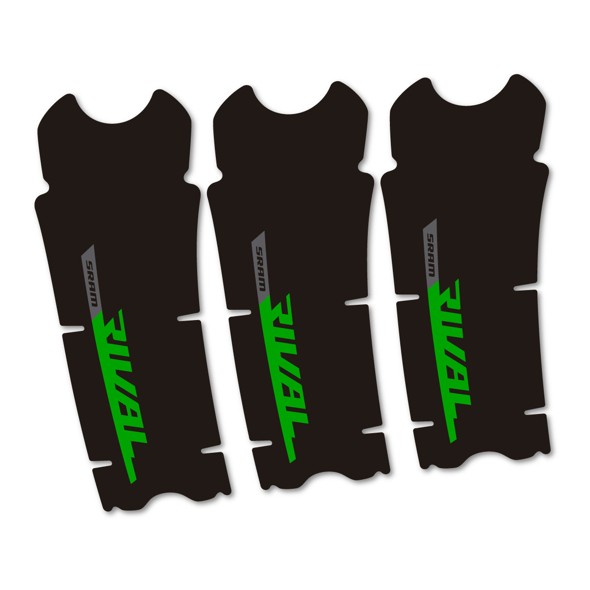 Stickers compatibles Sram Rival AXS DUB 12v pour pédalier – autocollants vinyle - Vert