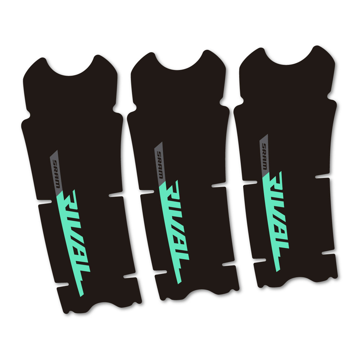 Stickers compatibles Sram Rival AXS DUB 12v pour pédalier – autocollants vinyle - Vert Menthe