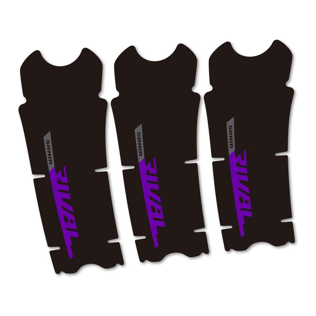 Stickers compatibles Sram Rival AXS DUB 12v pour pédalier – autocollants vinyle - Violet