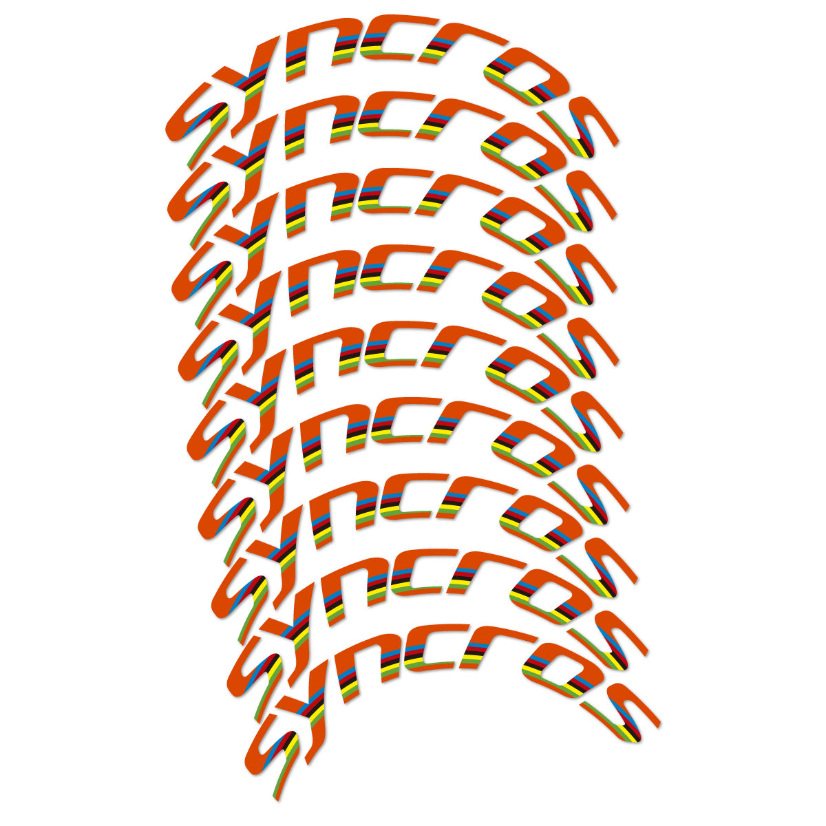 Stickers roue vélo Syncros 80 mm Disc autocollant vinyle
