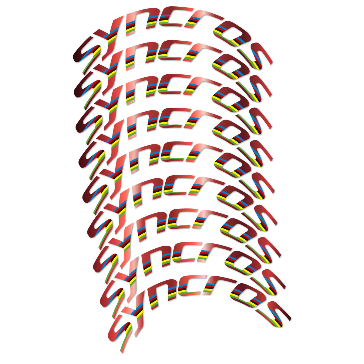 Stickers roue vélo Syncros 80 mm Disc autocollant vinyle