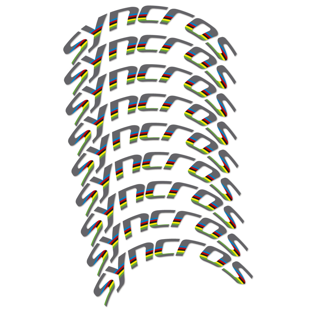 Stickers roue vélo Syncros 80 mm Disc autocollant vinyle