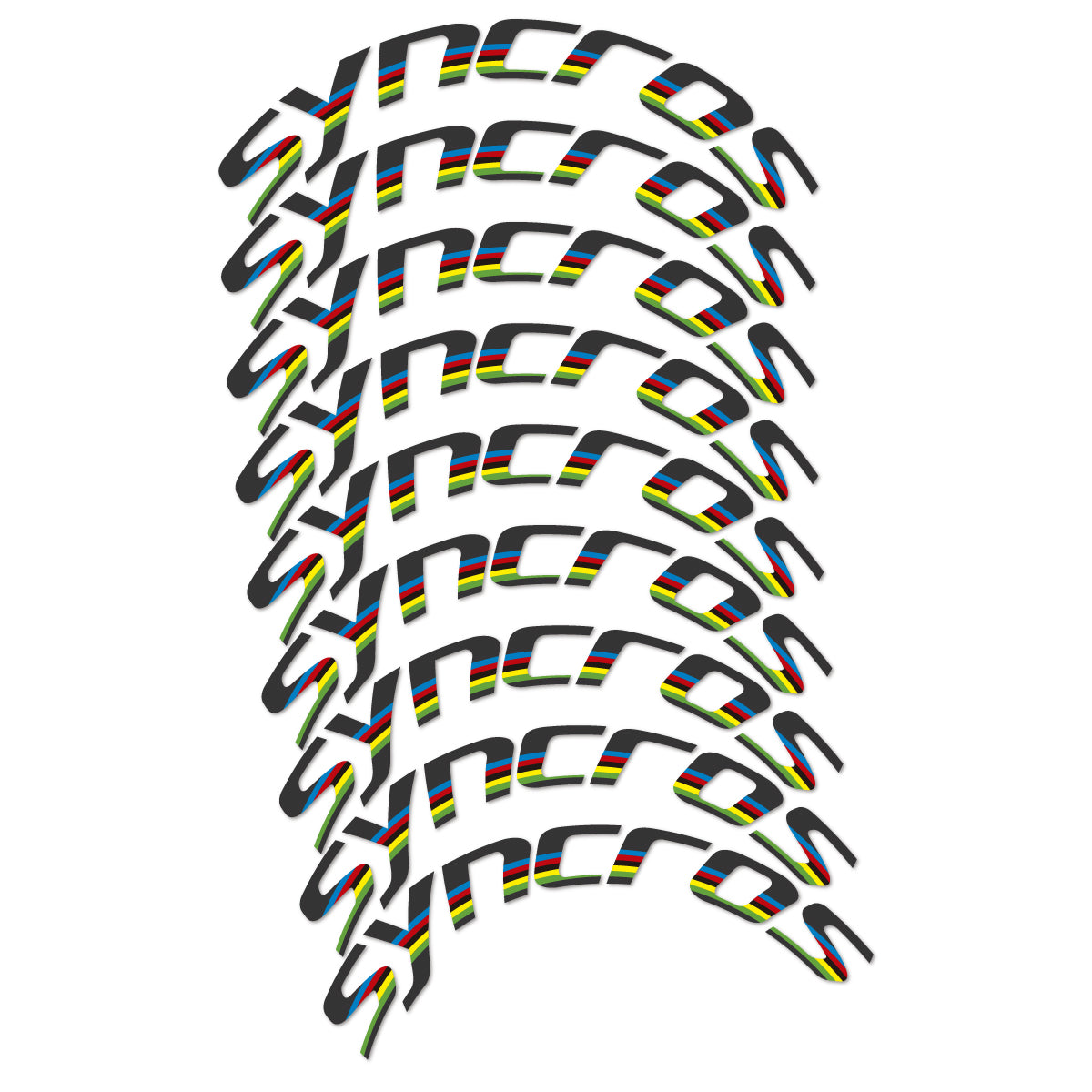Stickers roue vélo Syncros 80 mm Disc autocollant vinyle