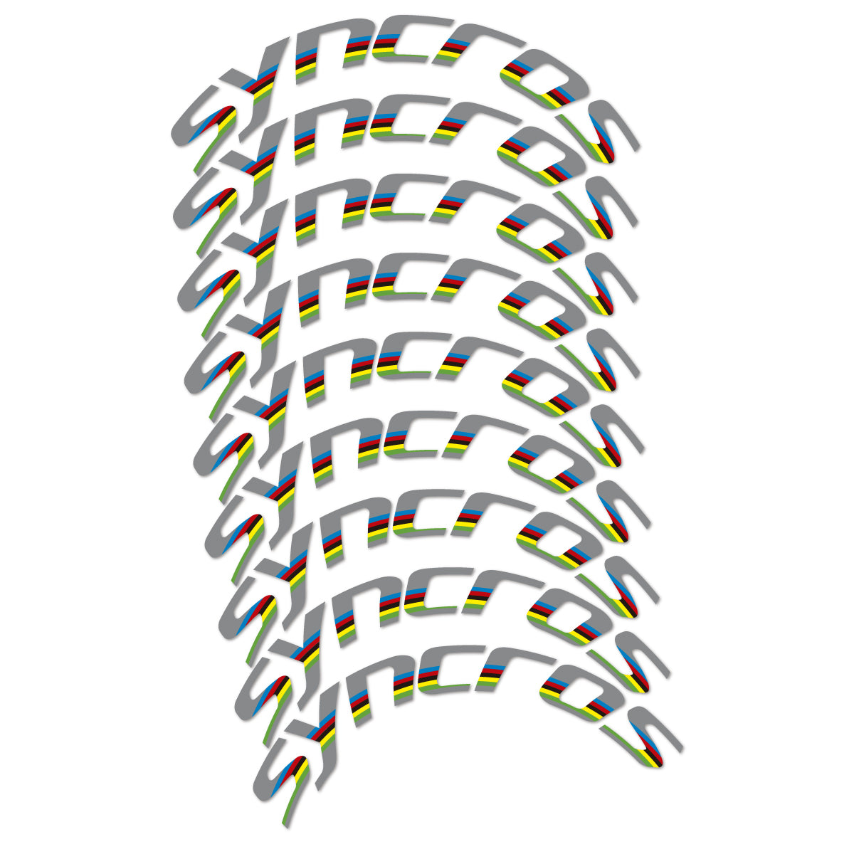 Stickers roue vélo Syncros 80 mm Disc autocollant vinyle