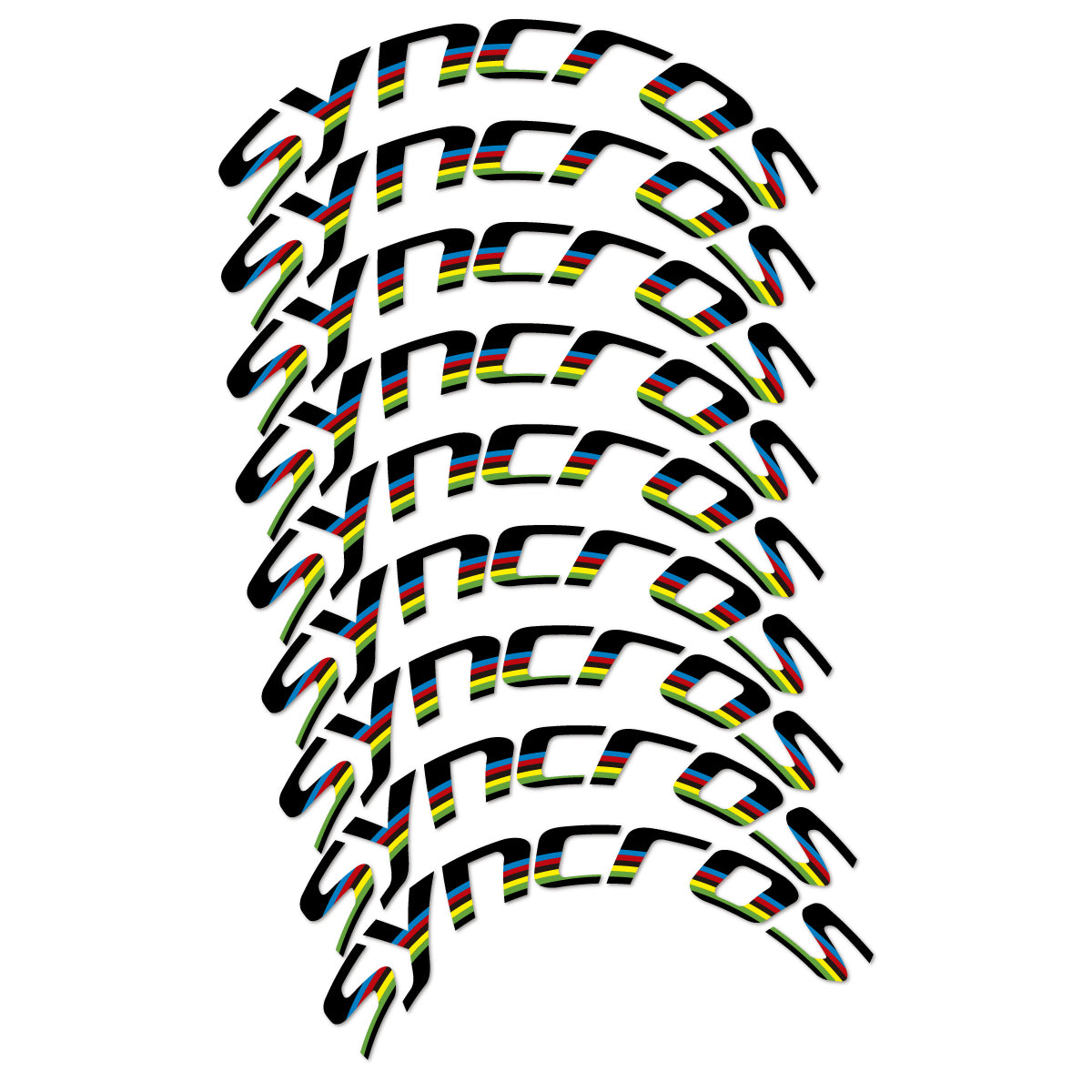 Stickers roue vélo Syncros 80 mm Disc autocollant vinyle