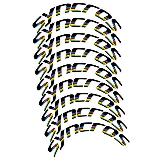 Stickers roue vélo Syncros 80 mm Disc autocollant vinyle