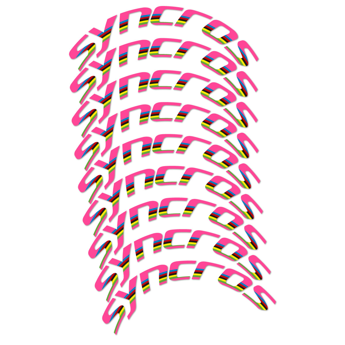 Stickers roue vélo Syncros 80 mm Disc autocollant vinyle